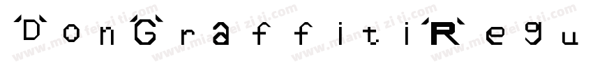 Don Graffiti Regular字体转换